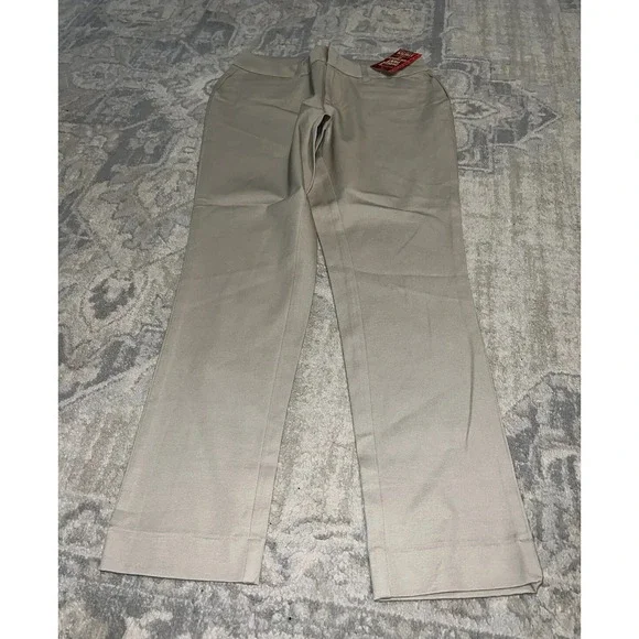 Faded glory beige The Parker Slim Ankle Pants Sz 4 Womens - Picture 1 of 6